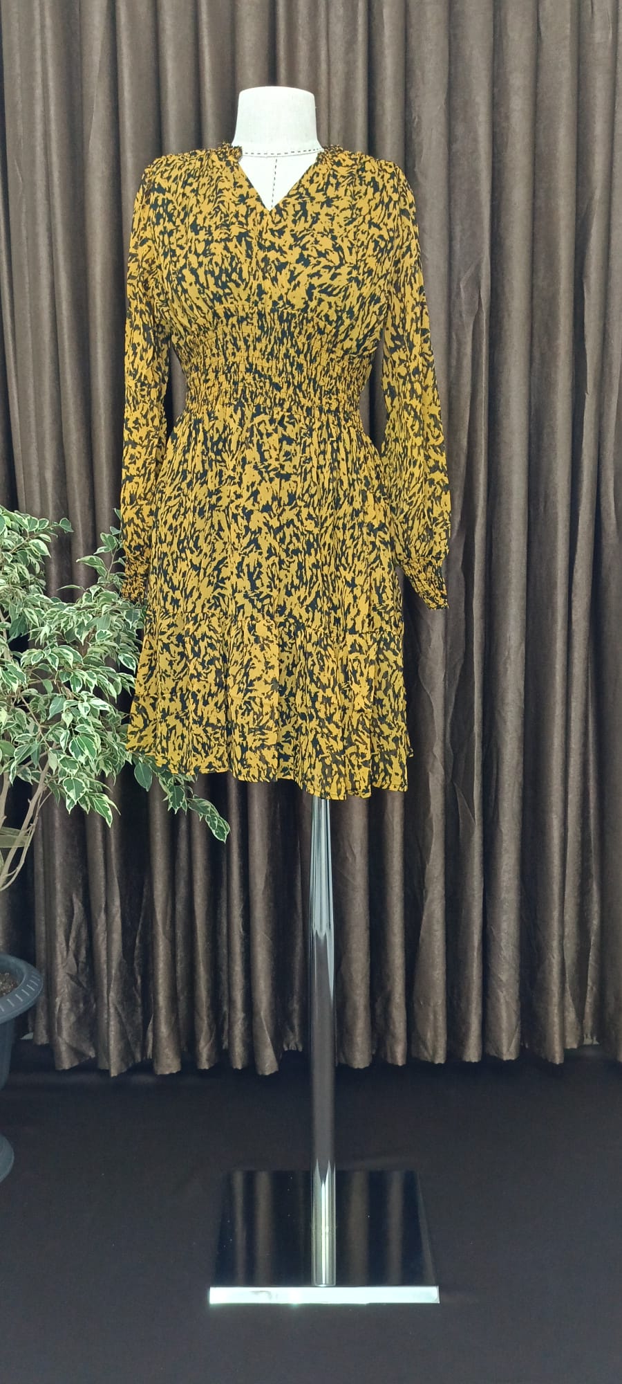 yazlık sarı elbise