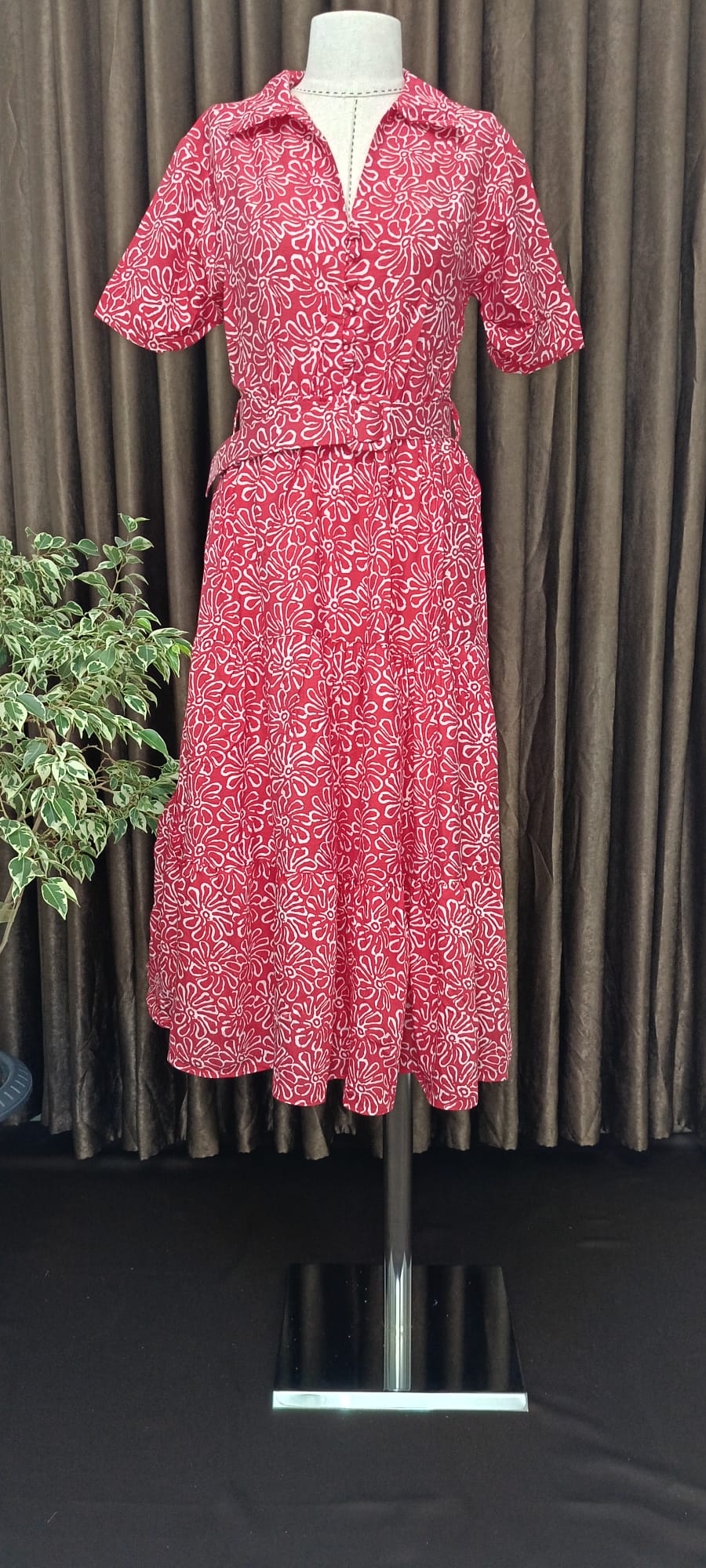 Gömlek yaka yazlık elbise